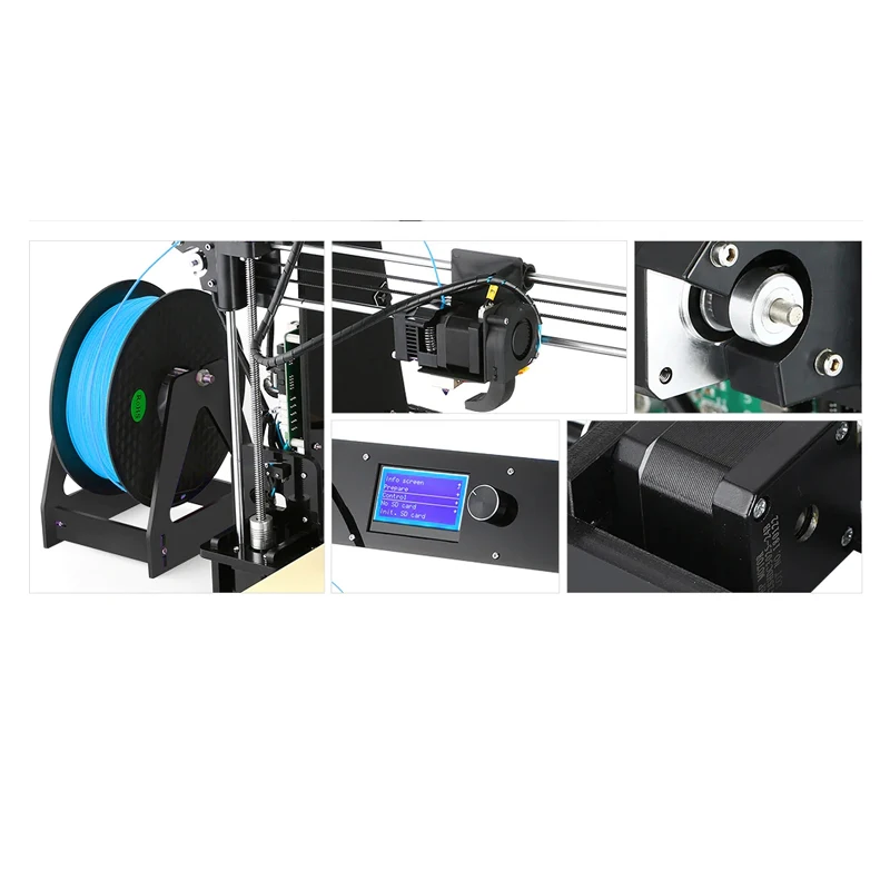 EZT3D Prusa I3 EX8 3d принтер 0 4 мм 1 75 Совместимость ABS/PLA/TPU/дерево i3 алюминиевый сплав Hotbed