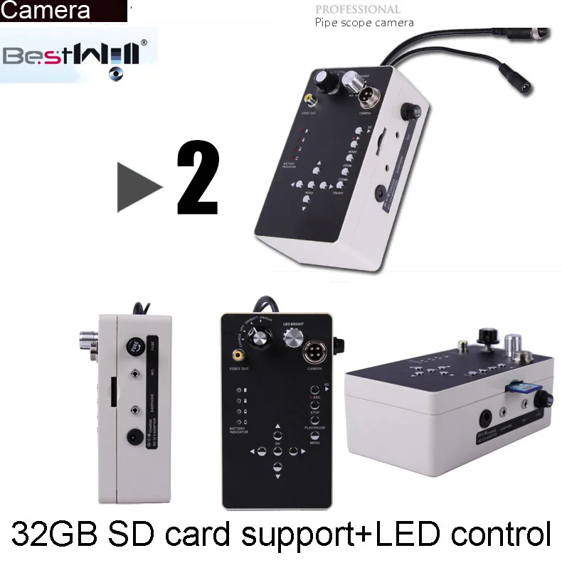 Bestwill 50 м sony CCD 700TVL эндоскоп змея канализационная камера труба настенная инспекционная клавиатура DVR камера с счетчиком