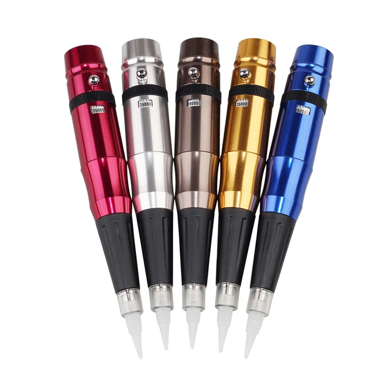 35000R/M тату-машина для бровей, дермографическая машина для макияжа, Перманентный макияж, тату-ручка, пму, микроблейдинг, массажер, швейцарская моторная ручка, пистолет