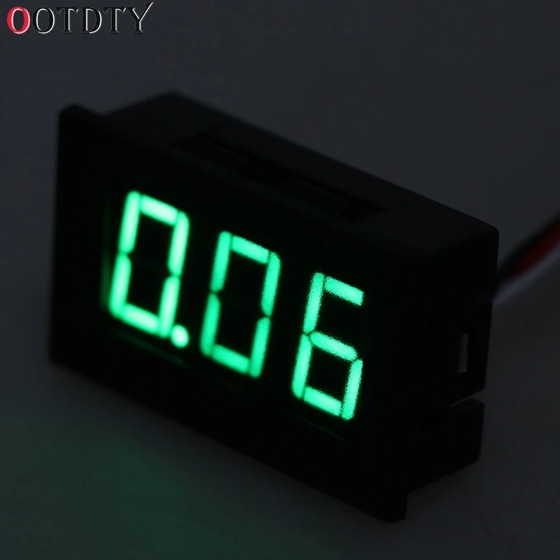 Мини вольтметр OOTDTY тестер цифровой напряжения батарея постоянного тока 0 30 в