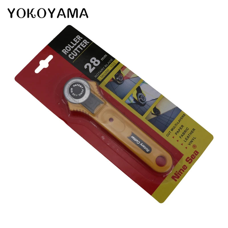 YOKOYAMA 28 мм круглый тканевый роторный резак для резки лоскутный роликовый нож