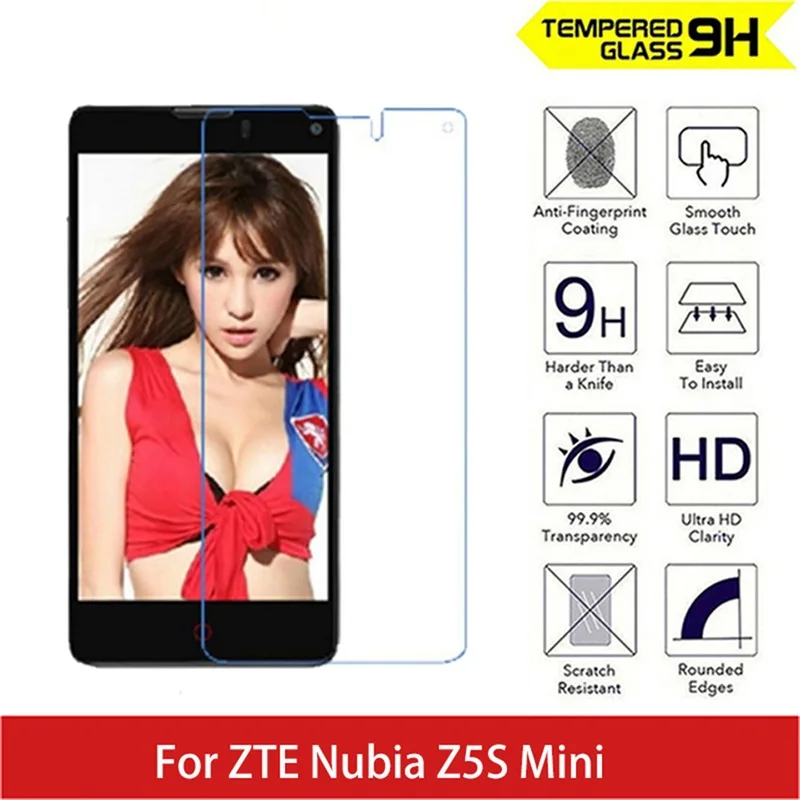9H 2.5D Arc Edge, круглые границы, фотопленка для ZTE Nubia Z5S Mini, Взрывозащищенная защитная пленка для Nubia Z5 S Mini