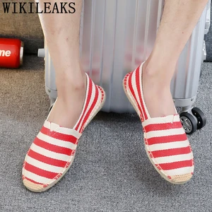 Мужские холщовые туфли унисекс, повседневная обувь, эспадрильи, без застежки, лоферы