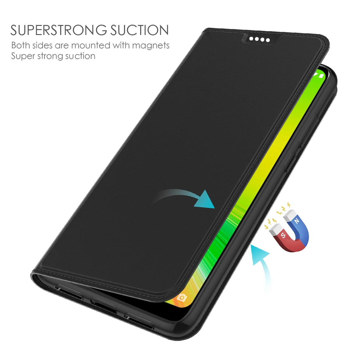 Для Asus Zenfone Max Plus M2 ZB634KL чехол из искусственной кожи с откидной подставкой Чехол