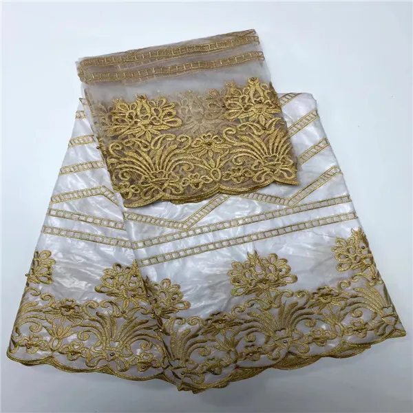 Желтый 5 + 2 ярдов Африки BZ Кружево французский чистая высокое качество Базен Riche