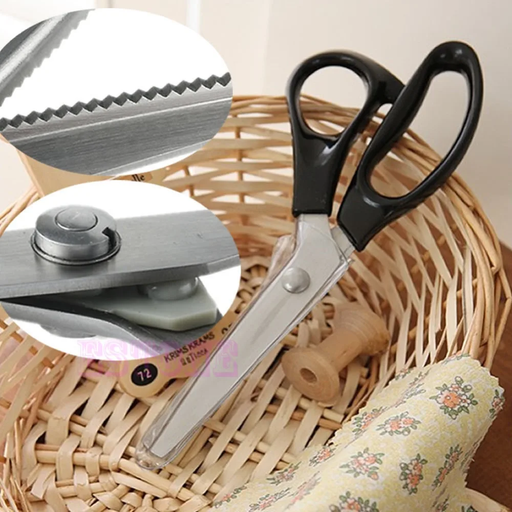 Новинка профессиональные швейные ножницы из нержавеющей стали с зигзагом | Дом и