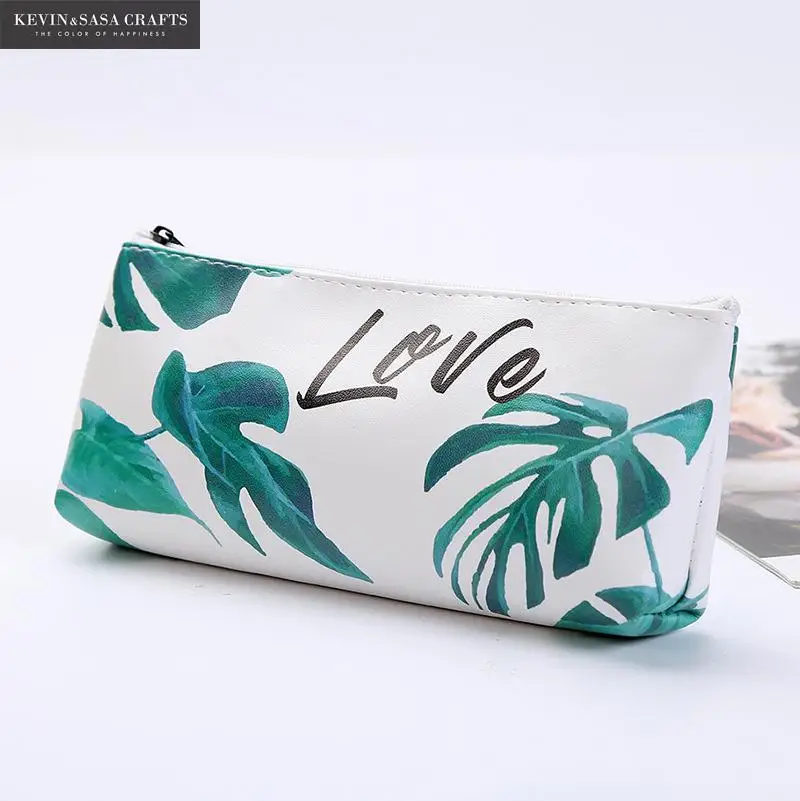 Новый зеленый чехол для карандаша качественные школьные принадлежности