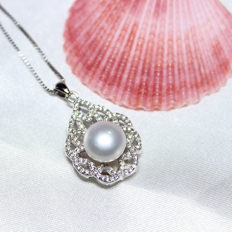 

YIKALAISI 925 sterling silver jewelry for women natural pearl pendants necklcae jewelry for women