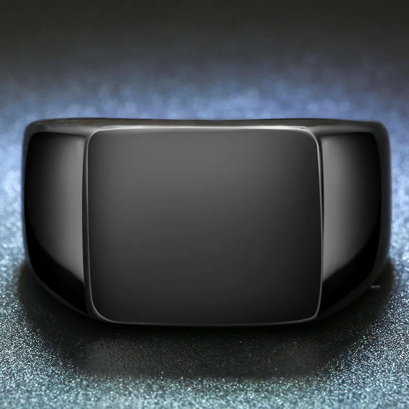 Мужское кольцо в стиле панк квадратное большой ширины перстень модное мужское