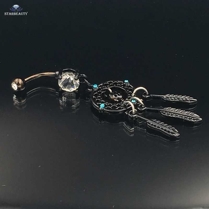 Dreamer сетка черный череп пупка пирсинг назначение Кольца для пирсинга тела Ombligo