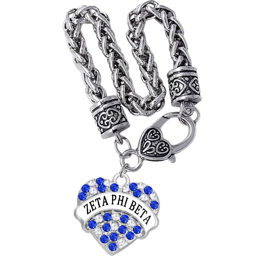 Ювелирные изделия с двойным носом браслеты Zeta Phi Beta для студентов из греческого