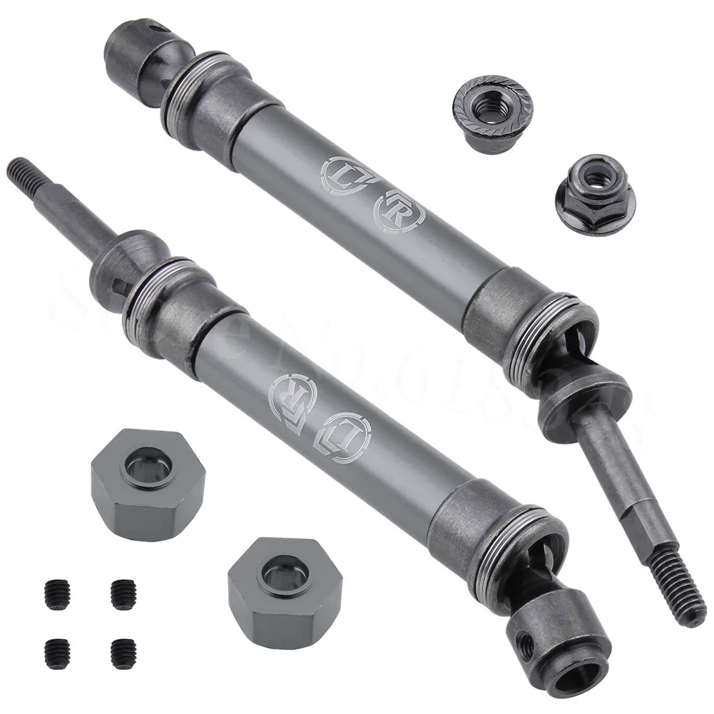 2 шт. сверхмощный Металлический Стальной задний Driveshaft CVD замена 6852R 6852X для RC Traxxas