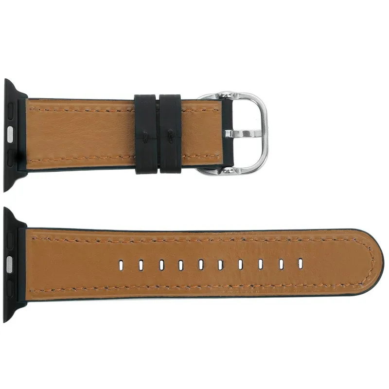 Классический ремешок из натуральной кожи для Apple Watch iWatch Band 44 мм 42 мм 40 мм 38 мм Серия 1 2 3 4 браслет металлическая Пряжка ремешок для часов