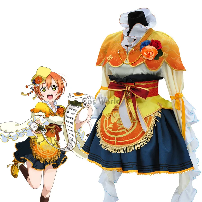 Love Live School Idol Project Hoshizora Rin Seven Lucky Gods платье униформа наряд аниме костюмы для