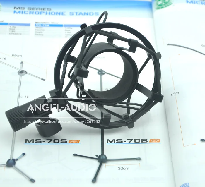 Metal Construction Spider Microphone Shockproof Shock Mount Stand Suspension Mic Holder For MXL 440 V87 V67i Tube V69M Mike | Электроника