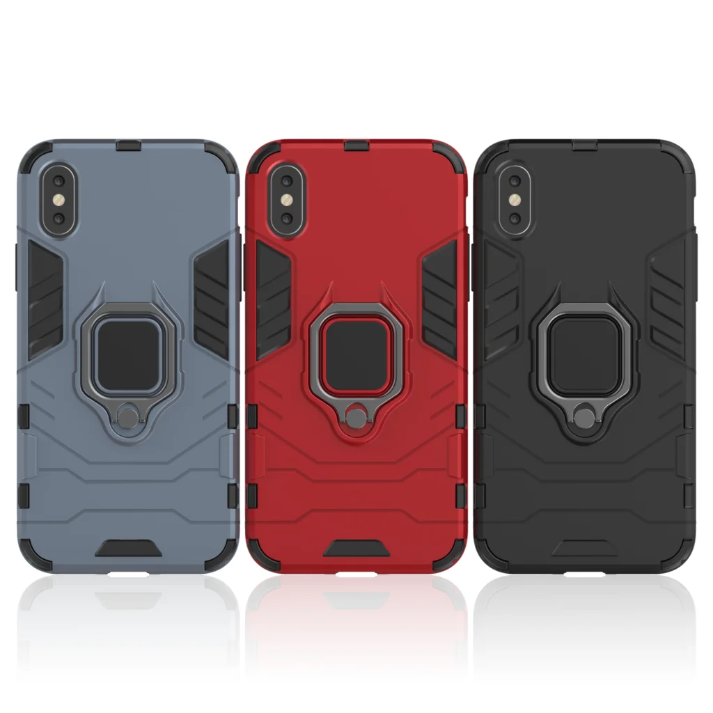 WolfRule СПС чехол Iphone X TPU Жесткий ПК для кольцо держатель Стенд Магнитный Броня Apple