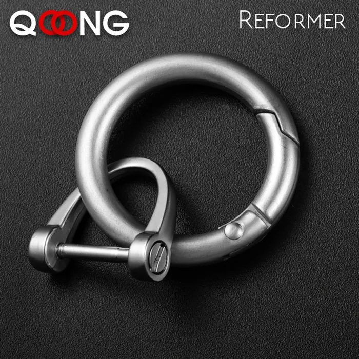 set 1 QOONG пользовательские надписи высокое качество металлический брелок для автомобиля chaviro инновационные цепочки кольца для ключей держатель Съемный брелок Y68 - Цвет: set 1