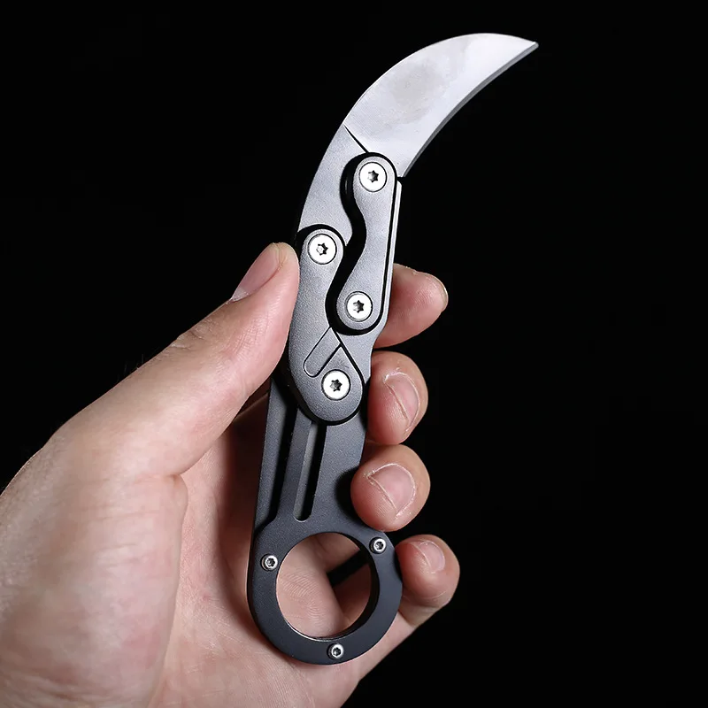 Карманный нож для выживания karambit cs go ganzo металлическая ручка складные ранцы faca