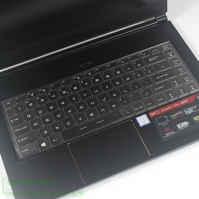 Тонкий 15 6 Мягкий защитный чехол для клавиатуры из ТПУ игрового ноутбука MSI GS65 GS 65