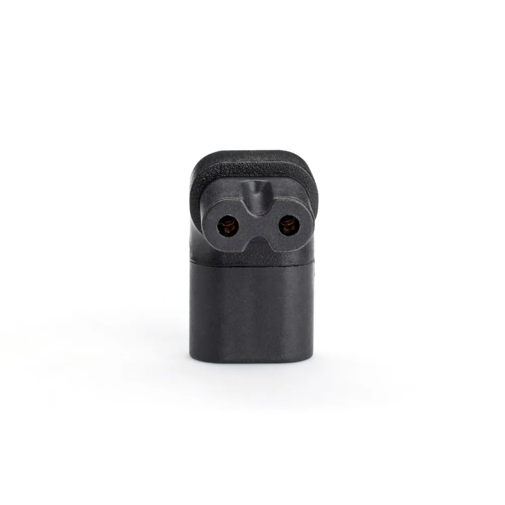 LBSC Рисунок 8 IEC 320 C7 до C8 90 градусов вверх вниз угловой прямоугольный адаптер питания переменного тока удлинитель