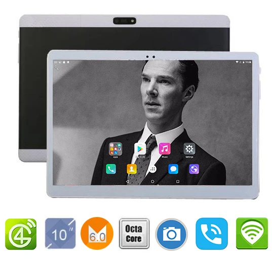 10 дюймовый планшетный ПК с Android 7 0 Восьмиядерный 4 Гб ОЗУ 64 ПЗУ 8 ядер 1920*1200 IPS