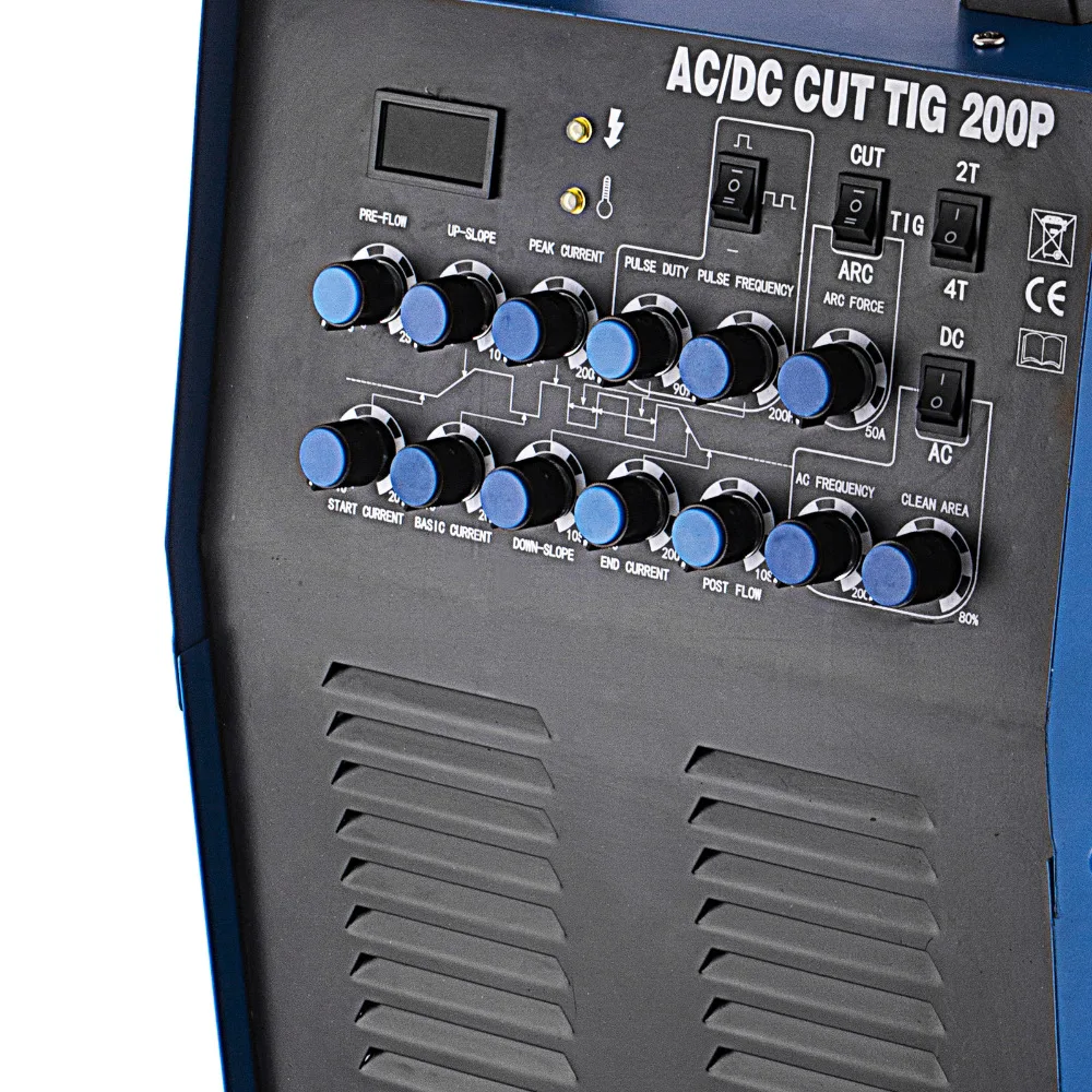 Аппарат для плазменной резки MMA TIG/WIG AC/DC 200A инвертор сварочный аппарат HF импульсный