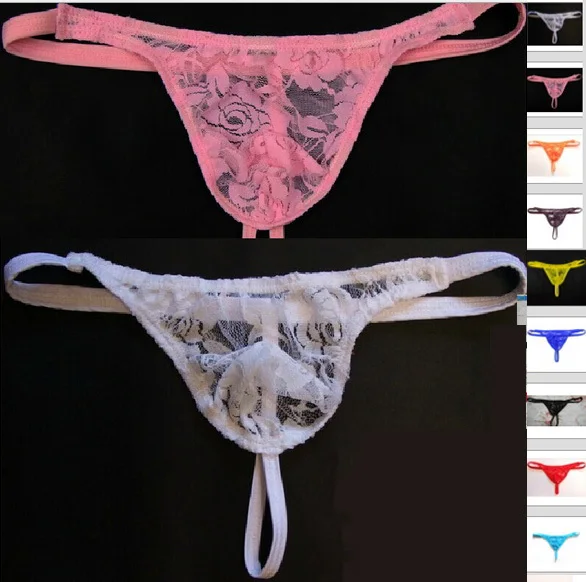 

6pcs gay sexy Men Thong Transparent Underware Men's Sexy Thong foe men 2017 hot selling