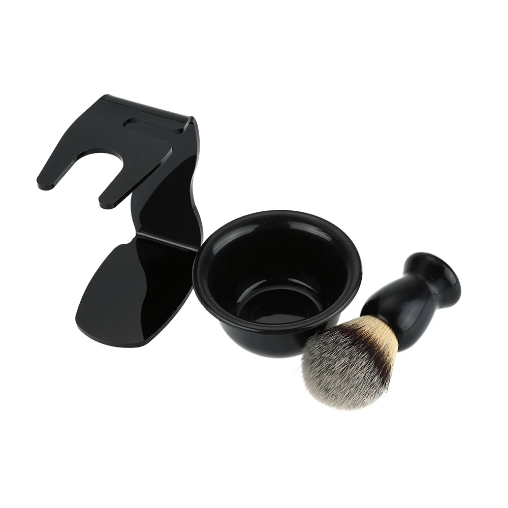 3 в 1 мыльница для бритья + щетка подставка волос мужской инструмент очистки