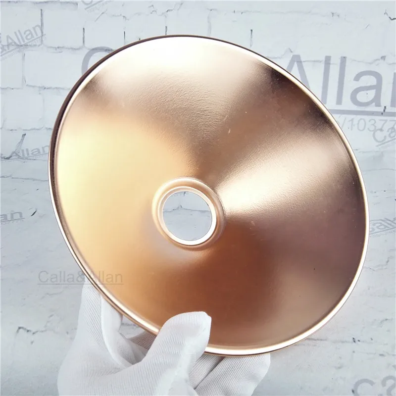 Винтажный Железный оттенок E27 готовая лампа Эдисона розового золота 220 мм * 85 в