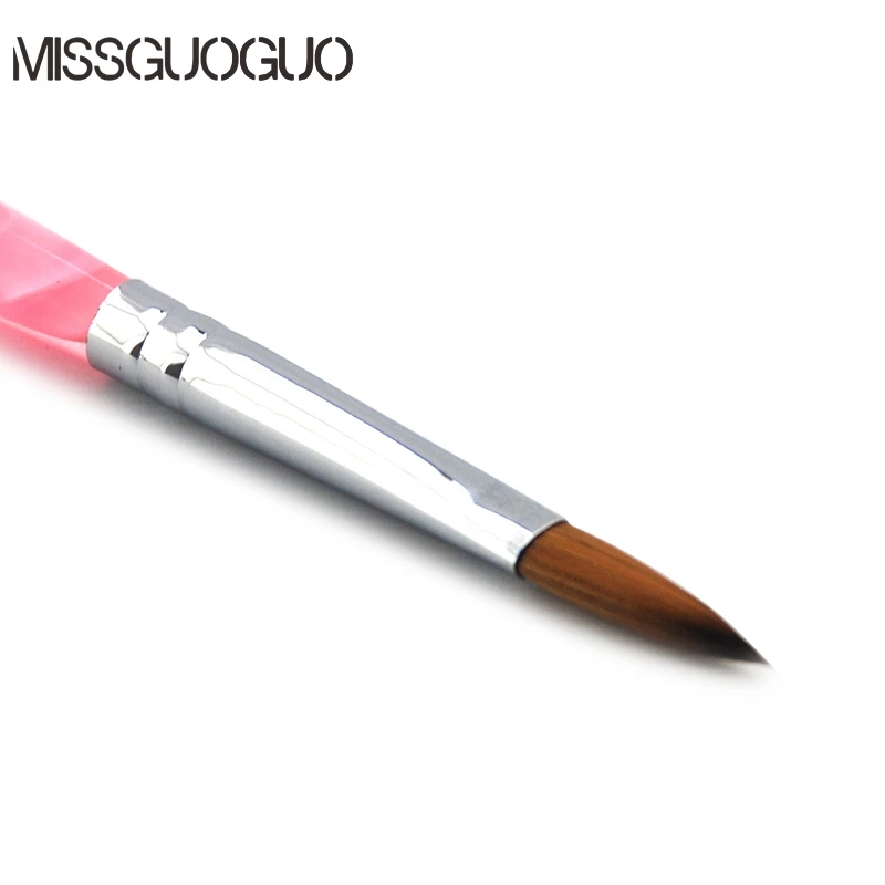 Missguoguo 1 шт 8 # Нейл арт колонковая для акриловых ногтей щетка профессиональный