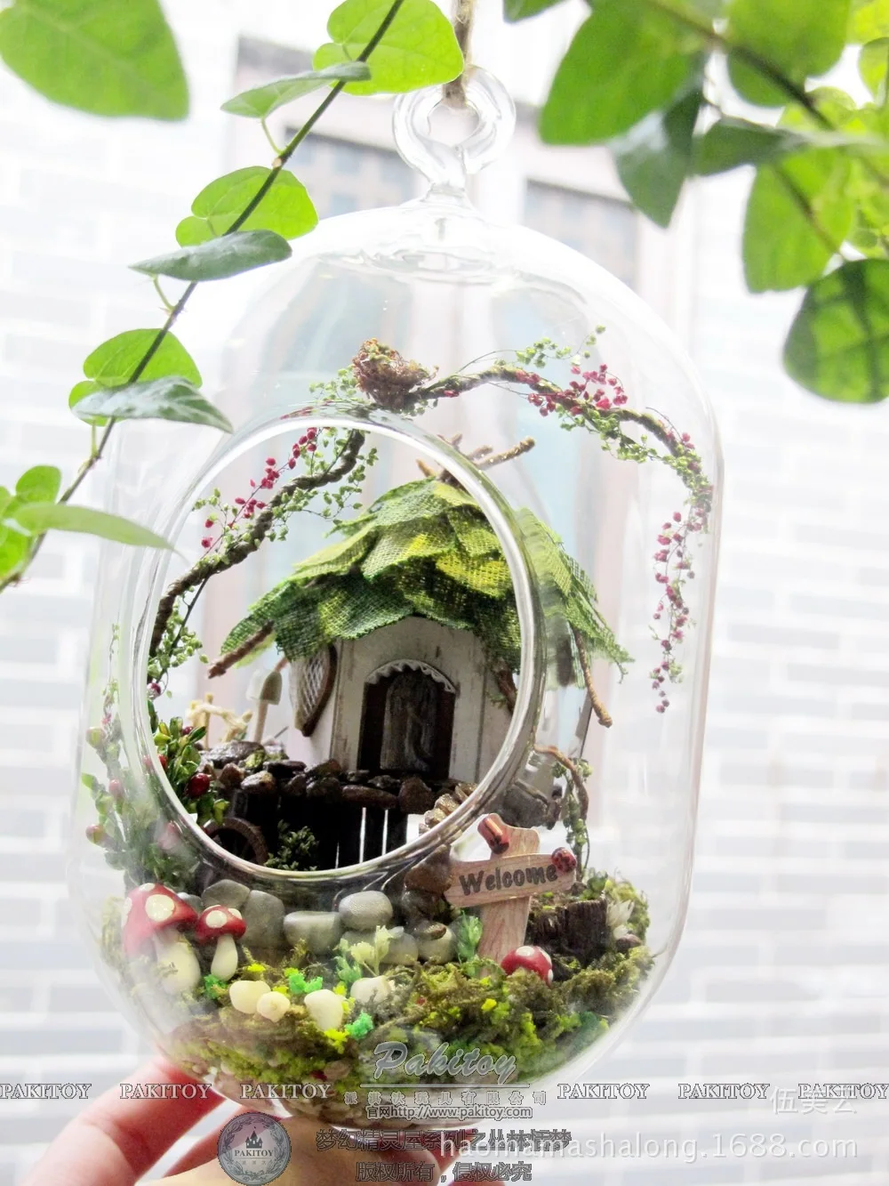 GN01 diy стеклянный шар деревянные кукольные домики миниатюрный кукольный домик набор-джунгли ведьма