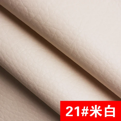 21 # кремовая высококачественная ткань из искусственной кожи как leechee для