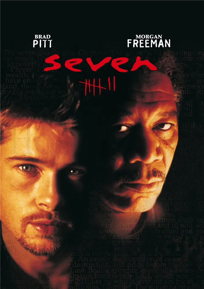 Se7en постеры кино стикеры Настенные белая бумага с покрытием печать высокое