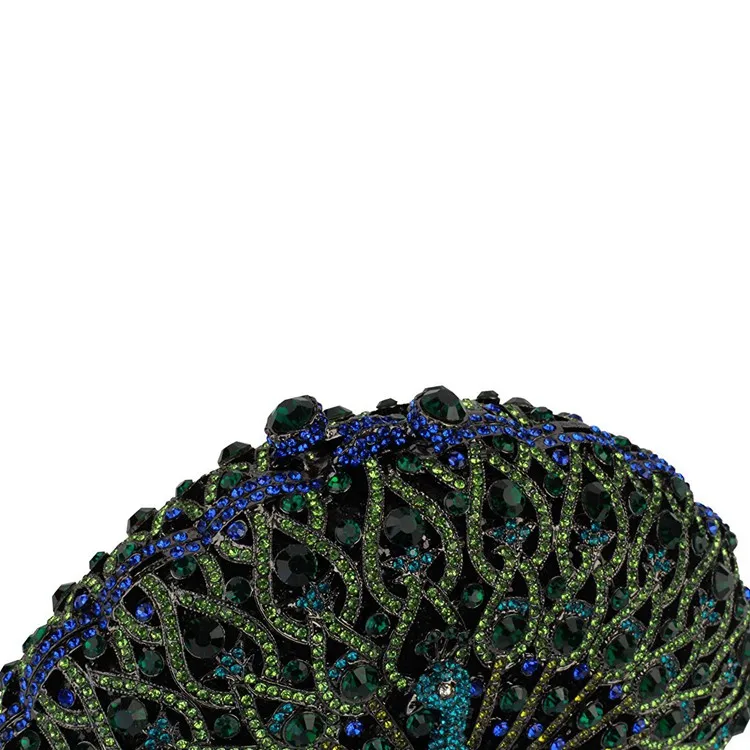 Пчела в Лету Новый дизайн павлин форма вечерняя сумка кристалл роскошный клатч