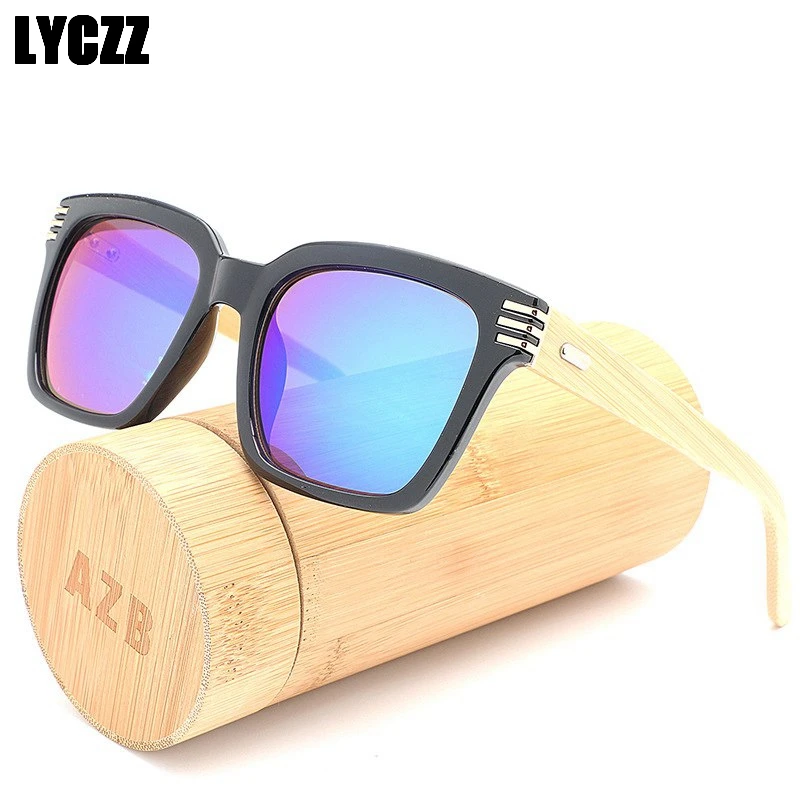 Lyczz высокое качество ручной работы из бамбука солнцезащитные очки оправы