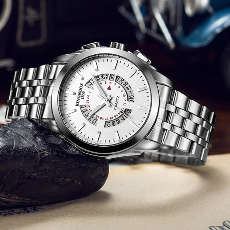 Reloj Hombre 2020 модные деловые мужские часы европейские хит продаж кварцевые наручные