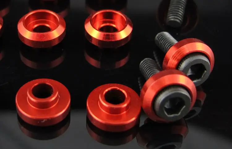 Шайба/прокладка/шайба из алюминиевого сплава красного цвета M3 с винтом 12 9 г для