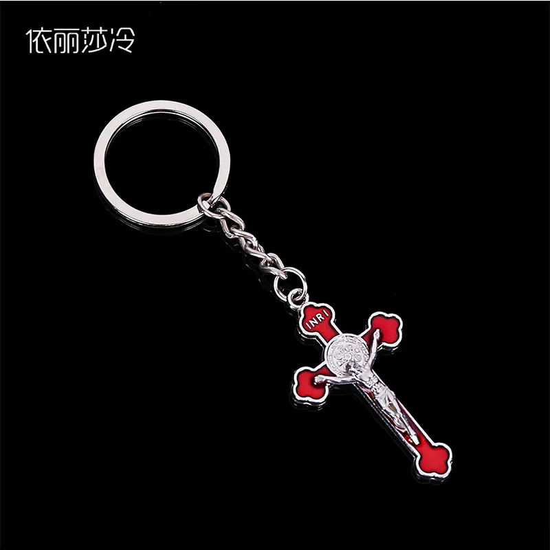 48 штук/классический католический Шарм краска Иисус брелок в виде креста дешевый