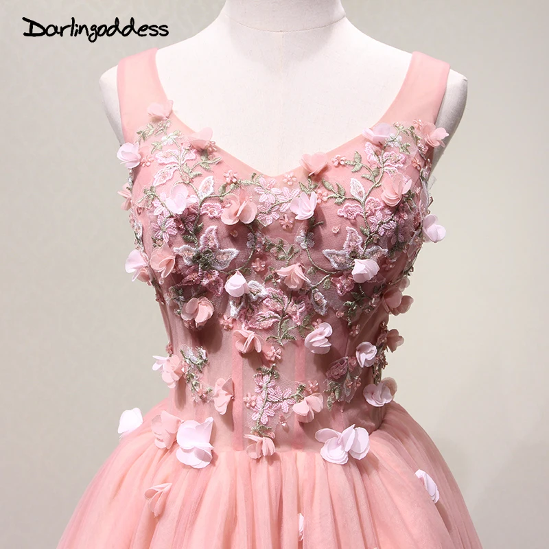 Сексуальное Кружевное коктейльное платье с v-образным вырезом 3D Цветочный халат