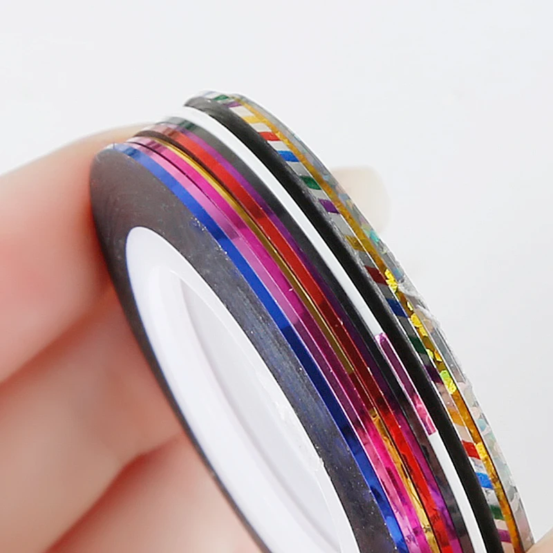 10 шт./упак. рулонов моды стрипинг ленты линии Дизайн ногтей украшения стикер DIY