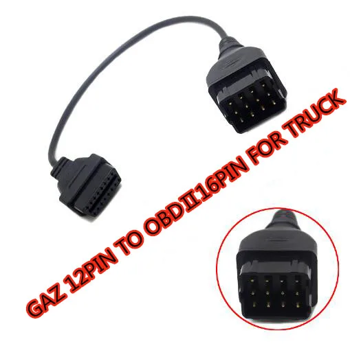 Автомобильный диагностический кабель OBD2 obd 2 адаптер с 12 контактами на 16