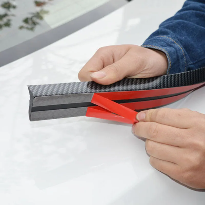 Карбоновый автомобильный спойлер резиновый задний багажник на крыше защита