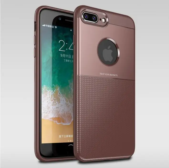 FGHGF Ультра чехол для iPhone 7 plus 8 6 S 6 бизнес Мягкий ТПУ силиконовый Жесткий пластиковый Чехол для iPhone X тонкая Противоударная Маска 6 plus