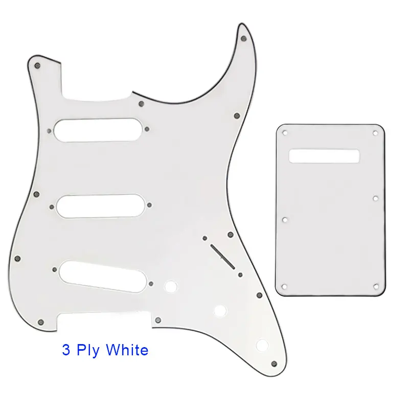 Запчасти для гитары Pleroo-для США \ Мехико Fd Stratocaster 72' 11 Отверстие для винта Стандарт St& задняя пластина царапина пластина Многоцветный выбор