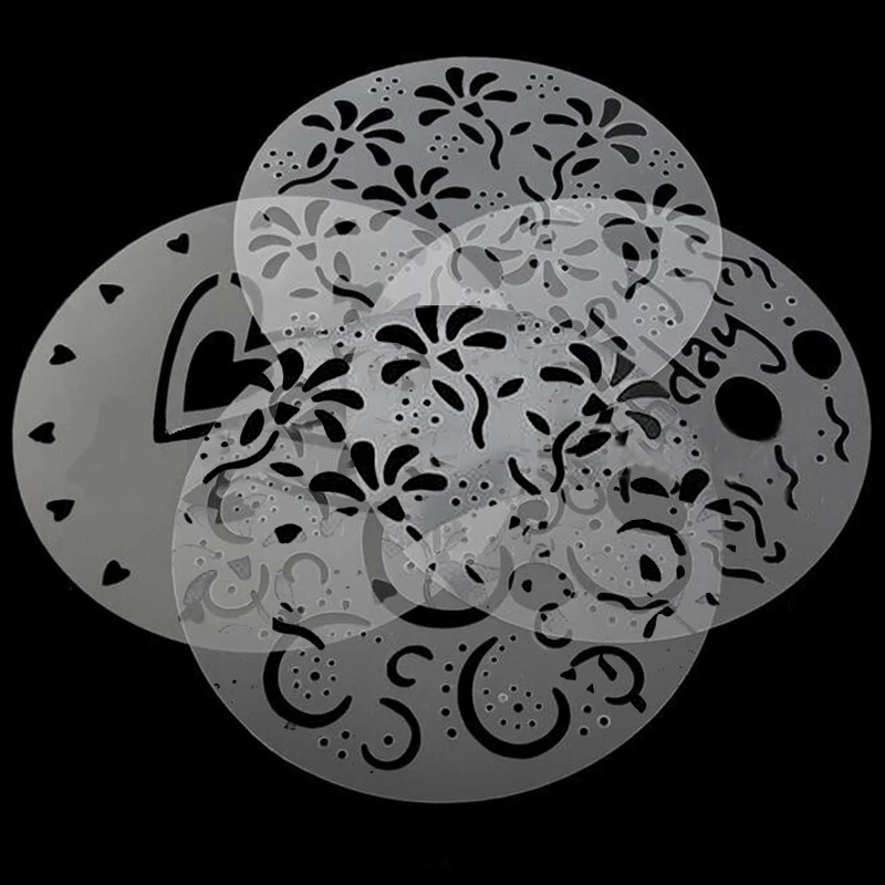 Экологичная форма для торта 4 шт./компл. стильные трафареты дня рождения пекарня