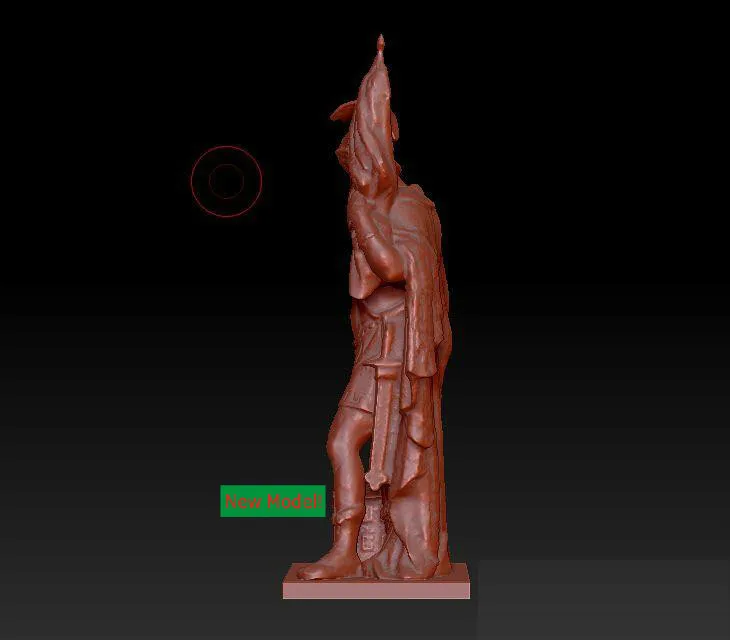 3d модель в формате stl 3D скульптура с твердым вращением для станка ЧПУ|3d model stl|model