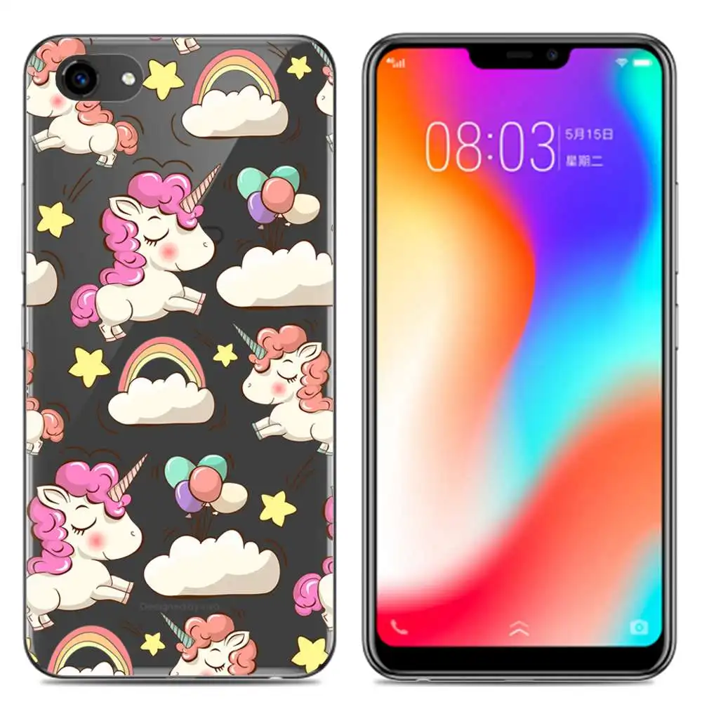 Phone Case For Vivo Y83/Y81/Y81S 6.22-inch Marble Floral High Quality Painted TPU Soft Silicone Skin Back Cover Shell |
