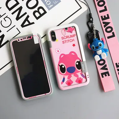 Для iPhone XS max/XR противоударный бампер и задняя Передняя стежка закаленное стекло экран пленка для iPhone 7 8 Plus 6 6 S 3D держатель