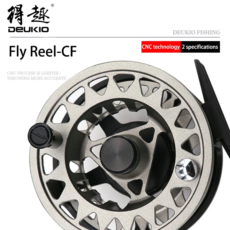 DEUKIO Fly Reel CNC технология авиационная алюминиевая катушка корпус из нержавеющей