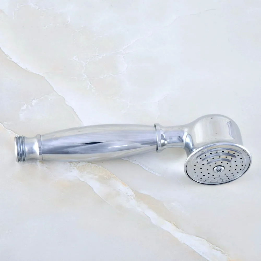 Полированная хромированная латунная ручная Лейка для душа в форме